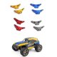 thumbnail image 4 of Torre de choque delantera y trasera de metal para coche Wltoys 104009 Rc, gris, 4 of 5