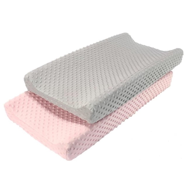 2 fundas para cambiador de bebé, impermeables, desmontables y lavables.
