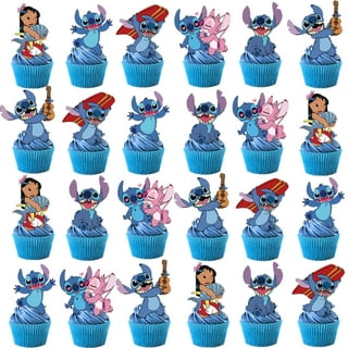 25pcs Stitch Cake Toppers Cupcake Toppers Cake Decorations,Stitch Birthday  Party Supplies Decorations (2)