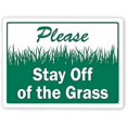 thumbnail image 1 of Warning Sign,Keep Off Grass,Please Stay Off Of The Grass,Traffic Road Business Sign 12x8 Inch Metal Tin Vintage Retro, 1 of 5