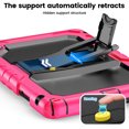 thumbnail image 3 of XYX for Lenovo Tab 10.1 2025 TB-311XU/K10C TB-311FU Case 10.1 inch, 3in1 Heavy Duty Shockproof Tablet Case with Stand, Shoulder Strap, Rose, 3 of 7
