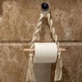 thumbnail image 2 of Bewildely Soportes para inodoro versátiles Accesorios funcionales con construcción robusta Fácil instalación Madera Juegos de accesorios de baño, 2 of 6