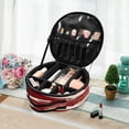 thumbnail image 6 of BZSMCE Makeup Bag Large Travel Cosmetic Bag with Adjustable Dividers Fashion Crane Dance Printed, 6 of 7