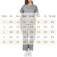 thumbnail image 4 of Scrubs for Women - V Neck Top and Bootcut Cargo Straight Pants with multi Pockets Gray XL, 4 of 4