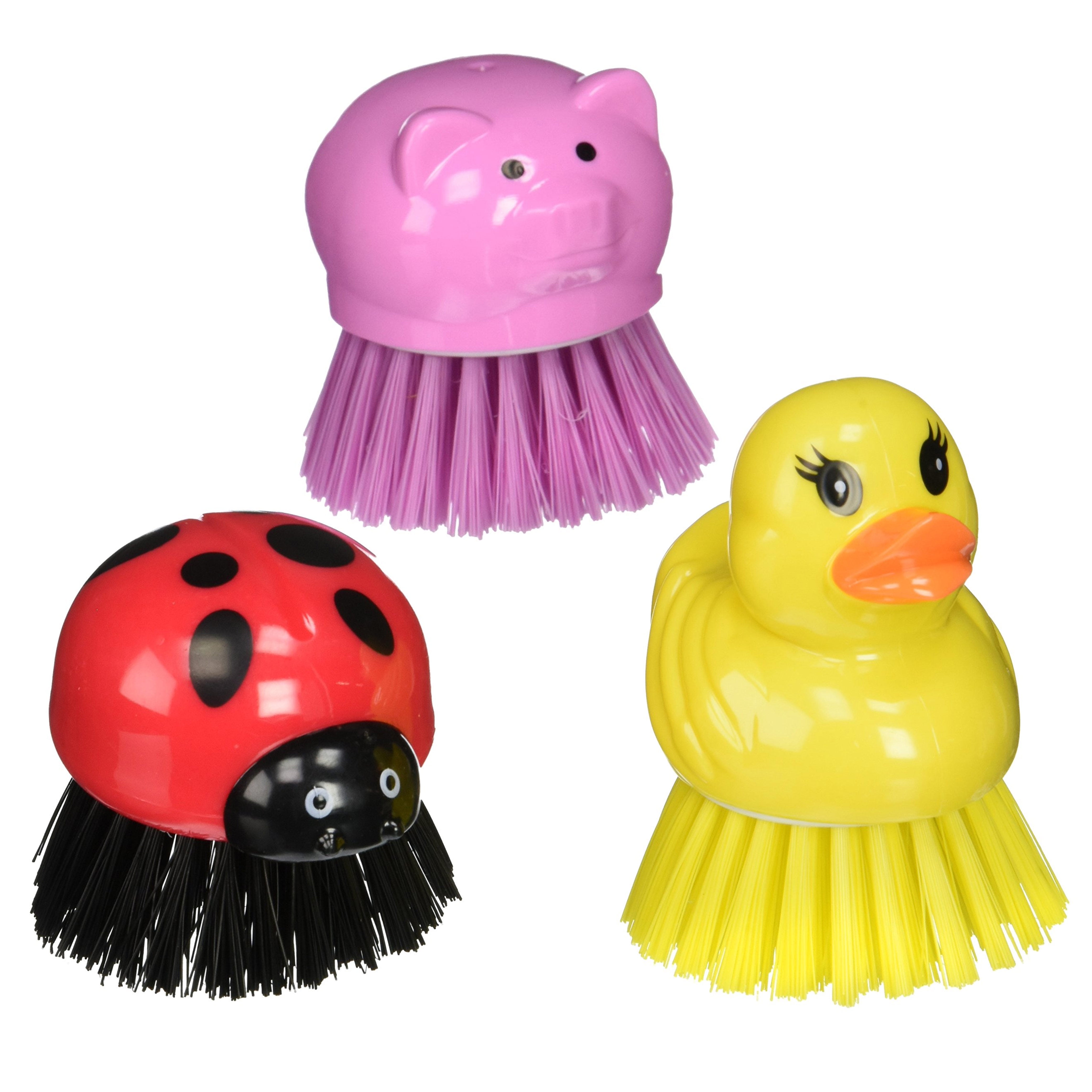 Piggy Wiggy Oink Kitchen Cleaning Brush Pig Dish Potato Vegetable Scrubber