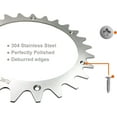 thumbnail image 2 of Pointes de Roue de Tondeuse en Acier Inoxydable de Remplacement pour Worx Landroid S/M, 2 of 5