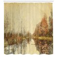 thumbnail image 3 of Ambesonne Autumn Shower Curtain, Colorful Fallen Leaves, 69"Wx70"L, Multicolor, 3 of 3