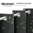 thumbnail image 4 of Deconovo Thermal Insulated Curtains with Silver Dots Printed Pattern-Grommet Blackout Curtains for Nursey Room(52W x 54L inch, Dark Gray, 2 Panels), 4 of 7