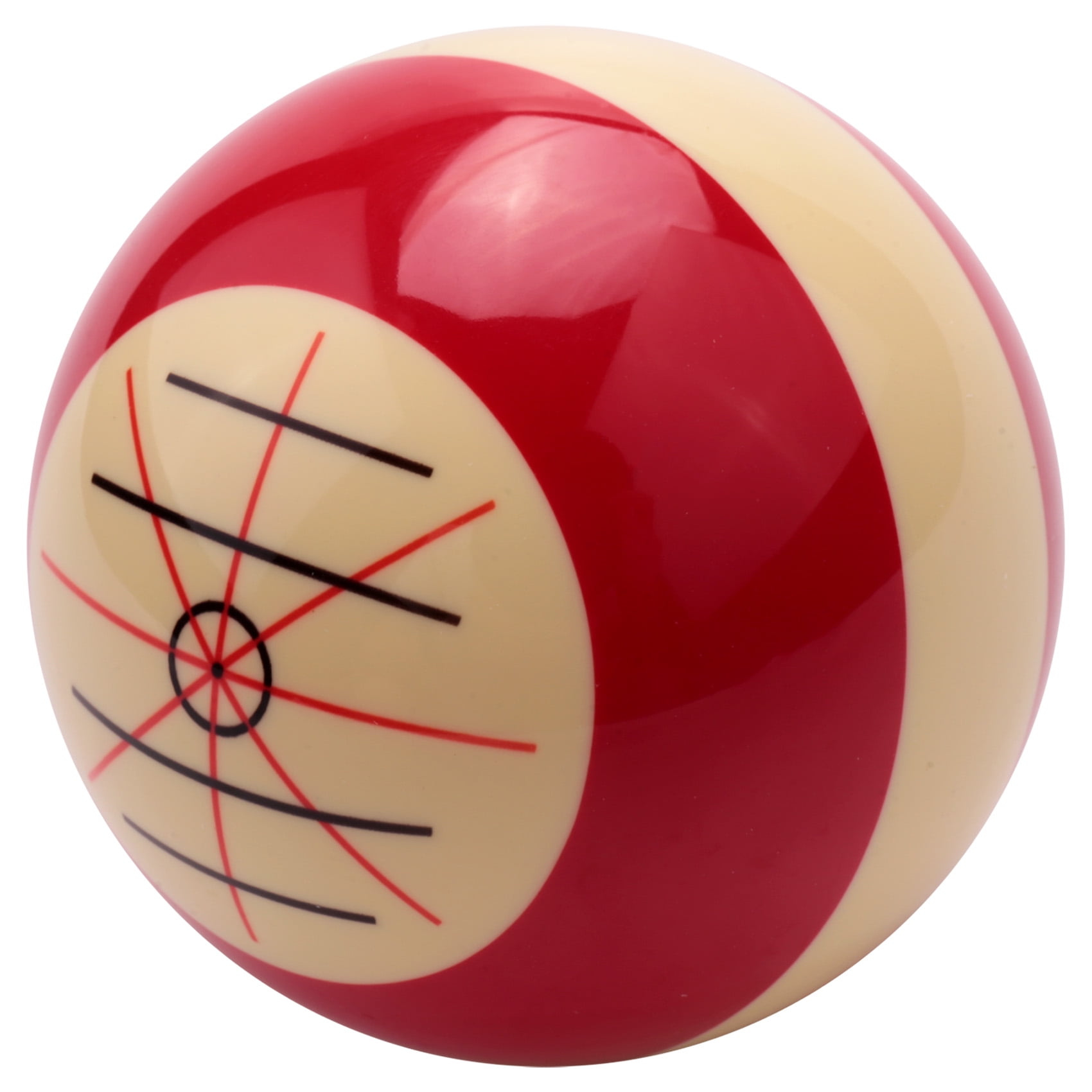 Balle D'entraînement Standard En Résine De 57,2 Mm, Pour Entraînement Et Pratique De Billard (point Rouge