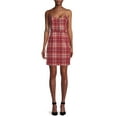thumbnail image 2 of No Boundaries Juniors' Sleeveless Plaid Dress, 2 of 5