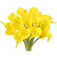 thumbnail image 1 of 20pcs-Calla Lily Flor Falsa-Amarillo Ormromra HMHZ328-5, 1 of 6
