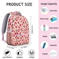 thumbnail image 6 of Trendy Strawberry Design Backpack for School & Everyday Use - Stylish College Bag for Teens & Women, Roomy Laptop Backpack, Cute Strawberry Print, Great Gift Idea, 6 of 6