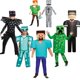 thumbnail image 2 of Traje de personaje de Anime Creeper para niños, armadura de diamante, disfraces de Cosplay de Steve, disfraz de fiesta de Carnaval de Halloween con máscara xuanjing  unisex, 2 of 2
