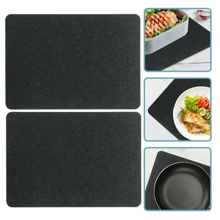 

blender slide pad 2pcs Non-slip Pad Air Fryer Heat Resistant Pad Countertop Insulation Mat Kitchen Mat (17.72X11.81X0.16Inch)