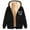 Black1, variant on Women's Winter Thick Coat Soft Warm Fleece Lined Sweatshirt Jacket Long Sleeve Zip Up Thermal Coat with Hood