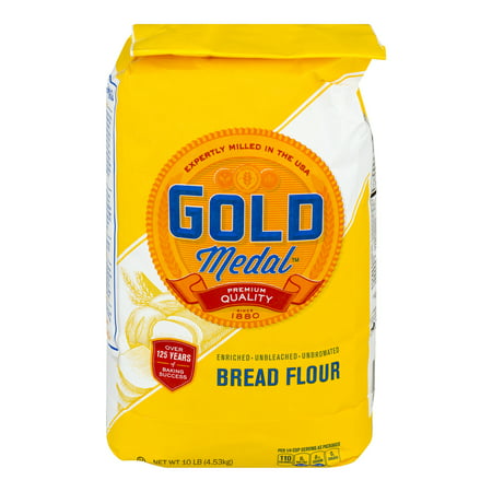 Gold Medal Enriched Unbleached Unbromated Bread Flour, 10 lb