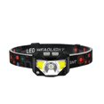 thumbnail image 2 of Linterna frontal recargable, paquete de 2 superbrillantes con linterna frontal LED blanca y roja, 6 modos, sensor de movimiento, impermeable, pesca al aire libre, camping, correr, 2 of 5