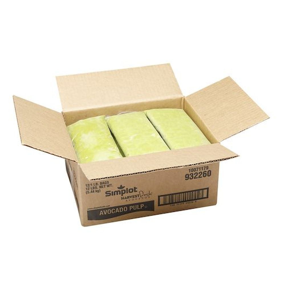Simplot Harvest Fresh Avocado Pulp, 1 Pound -- 12 per case
