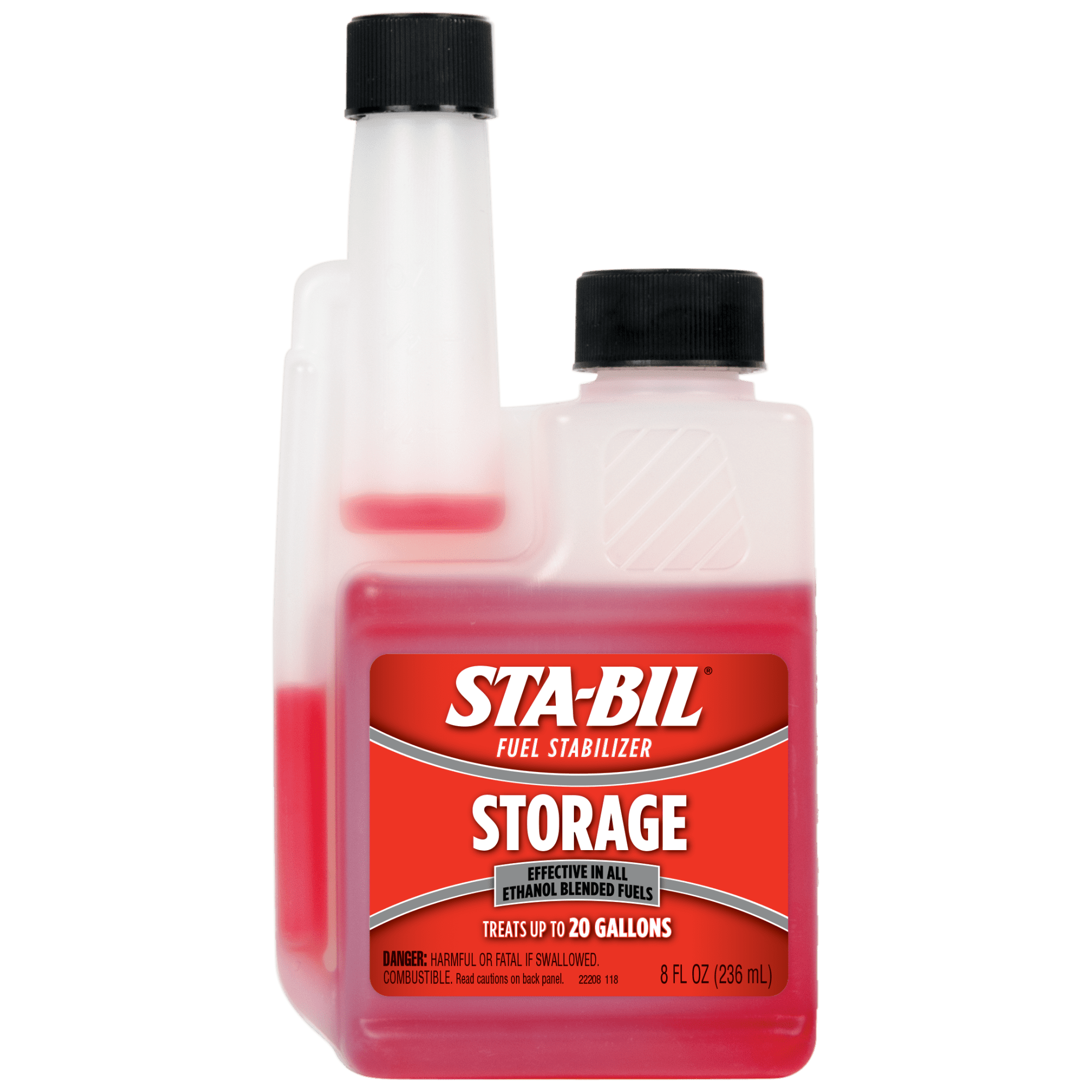 STA-BIL Storage Fuel Stabilizer - Guaranteed To Keep Fuel Fresh Fuel Up To Two Years - Effective In All Gasoline Including All Ethanol Blended Fuels - For Quick, Easy Starts, 8 fl. oz. (22208)