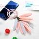 thumbnail image 3 of Atrapasueños hecho a mano, atrapasueños, pluma gris, adorno para colgar en la pared, interior del coche, espejo retrovisor, colgante para coche, colgante (rosa) JAMW Sencillez, 3 of 5