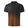 thumbnail image 5 of DayScoop Plus Size T-Shirt for Men Fashion TShirt Summer Casual Print Short Sleeved Half Button Turndown Collar Breathable Oversize Tops Tees, 5 of 5