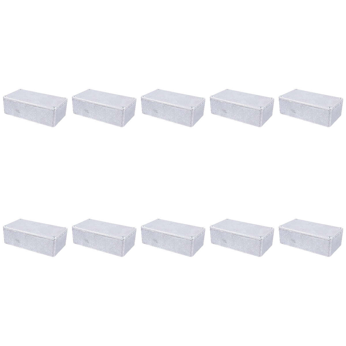 Hemoton 10pcs Effect Enclosure Diecast Box Aluminum Guitar Effect Pedal Box Case
