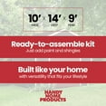thumbnail image 6 of Handy Home Products Rookwood 10 ft. x 14 ft. Wood Storage Shed, 6 of 7