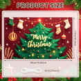 thumbnail image 2 of Decorative Design Merry Christmas Banner Polyester Material Christmas Tree Decorative Lights for Holiday Celebration Party Decor Indoors, 2 of 9