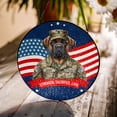 thumbnail image 3 of Happy Father's Day Honoring Veterans Bullmastiff in Army Uniform Stained Glass Suncatcher Dog Lover Window Hanging Sign Decor - 13007, 3 of 5