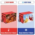 thumbnail image 5 of 3XL Insulated Food Delivery Bag with 4 Cup Holder - 23x15x14in Large Warm/Cooler Bag for Pizza, Beverages, Grocery & Takeout - Zippered Top, Leakproof Design for Catering & Food Transport, 5 of 8