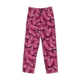 thumbnail image 4 of Daiia Pink Butterfly Men's Sleep Pant with Pockets and Drawstring,Pajama Pants-X-Large, 4 of 9