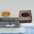 thumbnail image 2 of Cestas de almacenamiento,Cestas de almacenamiento de cocina tejidas con asas hechas a mano,Cestas de pan redondas Bandejas para servir Rectángulo,Estuche para pañuelos de escritorio,Caja de, 2 of 8