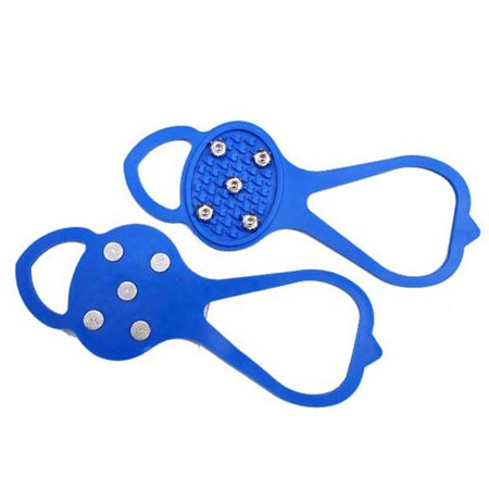 

Universal Non-Slip Gripper Spikes Durable Cleats with Good Elasticity Universal Non-Slip Durable Cleats with Good Elasticity Ice Fishing Walking Supply Gripper Spikes for All Type of Shoes Blue S