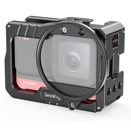 SmallRig Vlogging Cage and 52mm Filter Adapter for Insta360 ONE R 4K Edition Camera