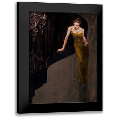 Lynch Brent 12x14 Black Modern Framed Museum Art Print Titled - Jazz Duet - Vocal