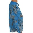 thumbnail image 3 of FASHIONWT Women Plus Size Print Long Wide Leg Pants Harem Lounge Pants Belt Pants, 3 of 3