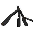 thumbnail image 1 of Maquinilla de afeitar profesional de peluquero de borde recto, maquinilla de afeitar profesional de peluquero de borde recto, afeitadora de garganta cortada de calidad de salón, elegante y moderna, 1 of 5