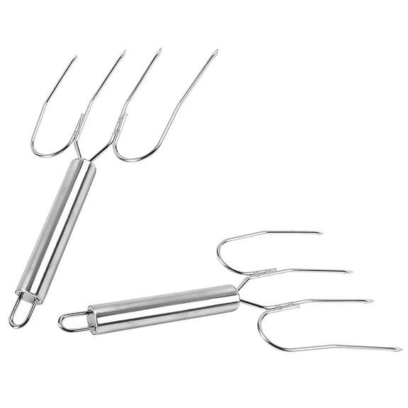 UPOUART 2-Piece Stainless Steel Poultry Forks BBQ Tools Set for Parents Cooking and Grilling