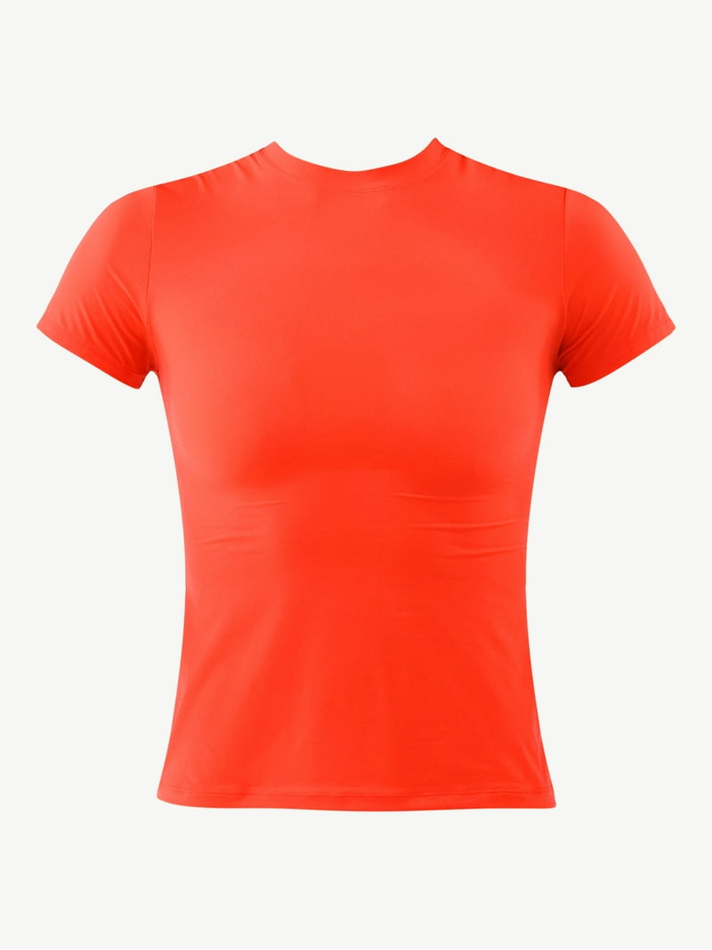 No Boundaries Fit Stretch Short Sleeve Tshirt - Walmart.com