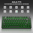 thumbnail image 3 of Aula F75-75 Wireless Mechanical Keyboard, Hot Swappable Custom Gaming Keyboard with Knob, BT5.0/2.4GHz/USB-C, RGB Backlit, Pre-lubed Reaper Switches, Double Shot PBT Keycaps, 3 of 10