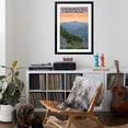 thumbnail image 4 of Art.com Shenandoah National Park, Virginia - Black Bear and Cubs Spring Flowers Art Print by Lantern Press, Black Frame Wall Art, 32" x 44", 4 of 5