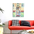 thumbnail image 4 of Lsque Bluey Pattern Decorative Picture – Unique Modern Wall Art, Ready-to-Hang Canvas Print for Home (Vertical), 4 of 6