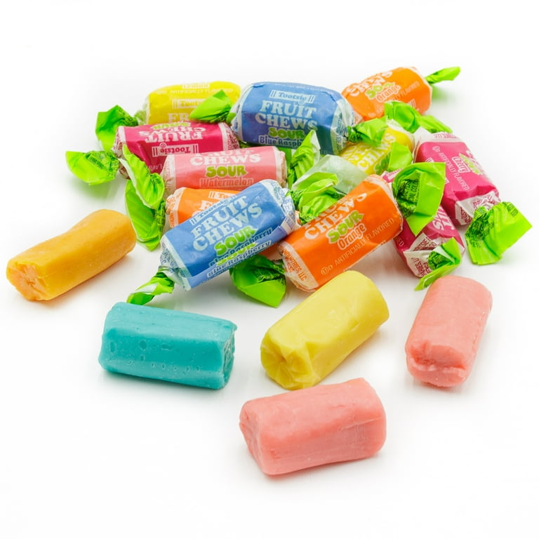 TOOTSIE FRUIT CHEWS Sour Taffy 1 lb – Taffy Bulk Bag, Fruity Soft