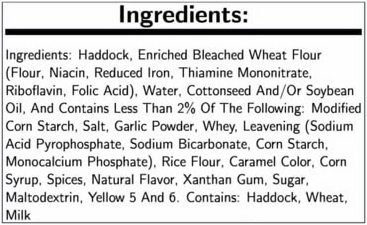Mrs Fridays Tavern Battered Haddock Fillet, 2 to 3 Ounce - 4 per case.