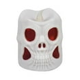thumbnail image 1 of CNKOO Halloween Decoration Skull Candle Light Colorful Gradient Night Light, 1 of 2