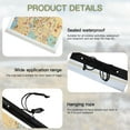 thumbnail image 2 of Dalazy Map Case Waterproof PVC Document Stationery Storage Holder Cover Portable Camping Picnic Organizer Pocket with Zipper, 2 of 7