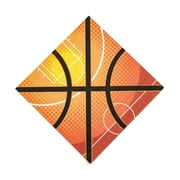 Fun Express Basketball Luncheon Disposable Napkins, 16 Count