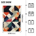 thumbnail image 2 of FORMRS 1-Subject Spiral Notebook 8" x 5" College Ruled 60 Refillable Sheet, 2 Pack, Geometric Pattern, 2 of 7