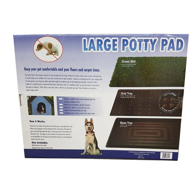 Dog Grass Potty Patch - XL 30x20, 3-Layer Pee Pad Artificial