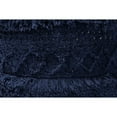 thumbnail image 3 of Baxton Studio Curlew Moroccan Inspired Navy Handwoven Cotton Pouf Ottoman, 3 of 4